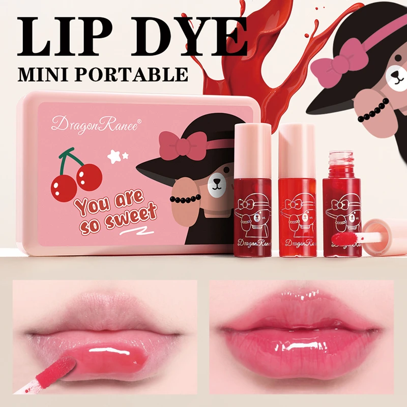 6 Lip Glaze Set Lip Tint Mirror Water Gloss, Rich Whitening, Complexion Lipstick Moisturizing, Non-Stick, Long-Lasting Lip Glaze