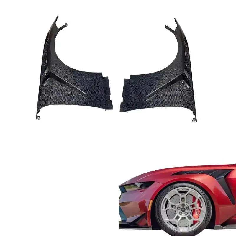 

Накладки на передние крылья из карбона для Mustang 2015-2017, плетение 3K/6K/12K, глянцевая и матовая отделка, для тюнинга кузова автомобиля