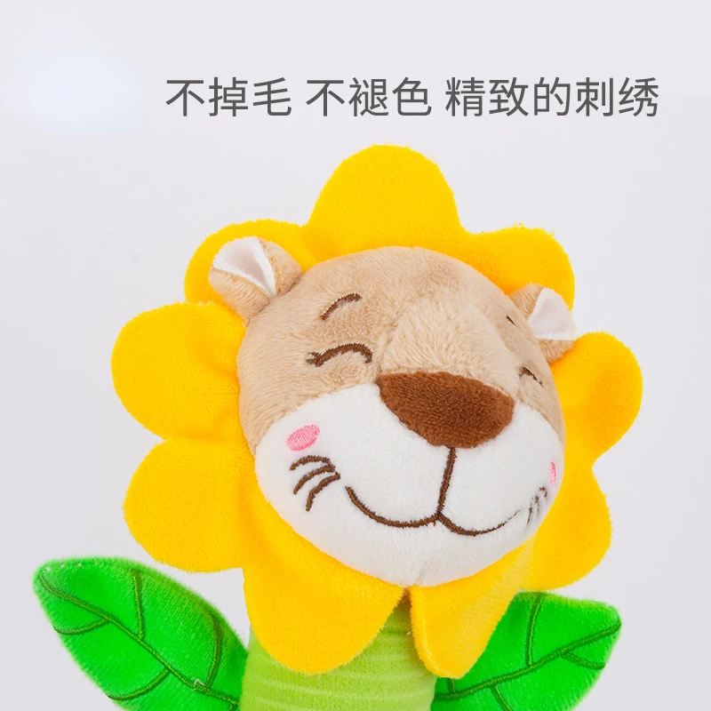 Baby Toy Plush That Can Chew Soothe Make Sound Grab Shake Cartoon Animal Soft Sponge Puzzle Baby Toy Newborn Toys Bebes