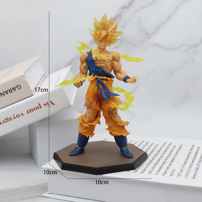 Dragon Ball Super Saiyan Figure Anime Model Peripheral Ornaments Monkey King Goku Goji Classic Super Race Series