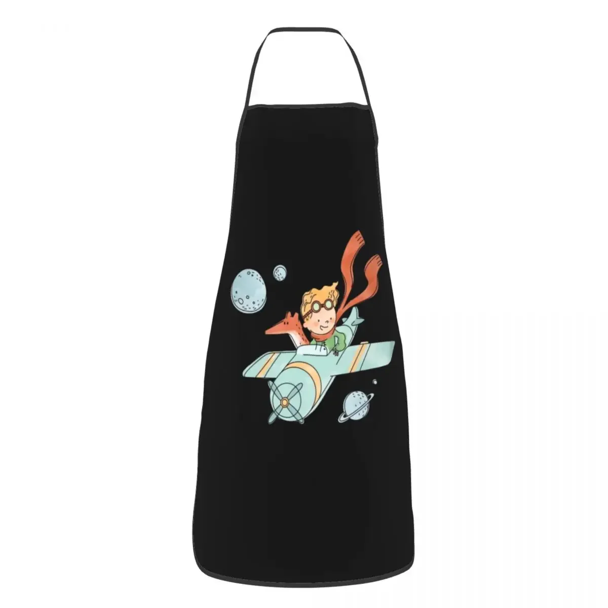 The Little Prince Apron for Women Men Unisex Bib Cartoon Le Petit Prince Cooking Kitchen Tablier Cuisine Chef Baking