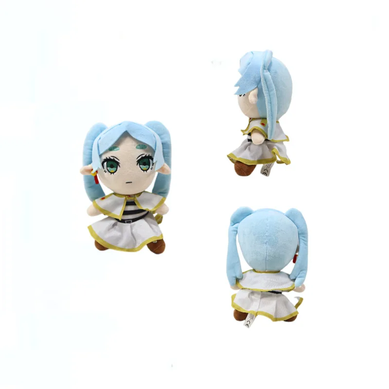 Nowa pluszowa zabawka Frieren, anime, wypchana lalka, miękka pluszowa figurka, postać z mangi Soso no Frieren, uroczy kolekcjonerski prezent dla dzieci i fanów.
