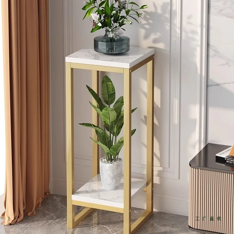 

Light luxury flower rack living room multi-layer floor-to-ceiling simple modern balcony indoor green dill rack metal flower pot