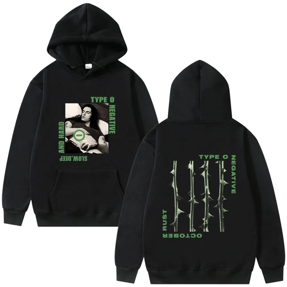 

Rock Band Type O Negative October Rust Merch Hoodie Men Women Retro Gothic Metal Tracksuit Male Fashion Casual Oversized Hoodies