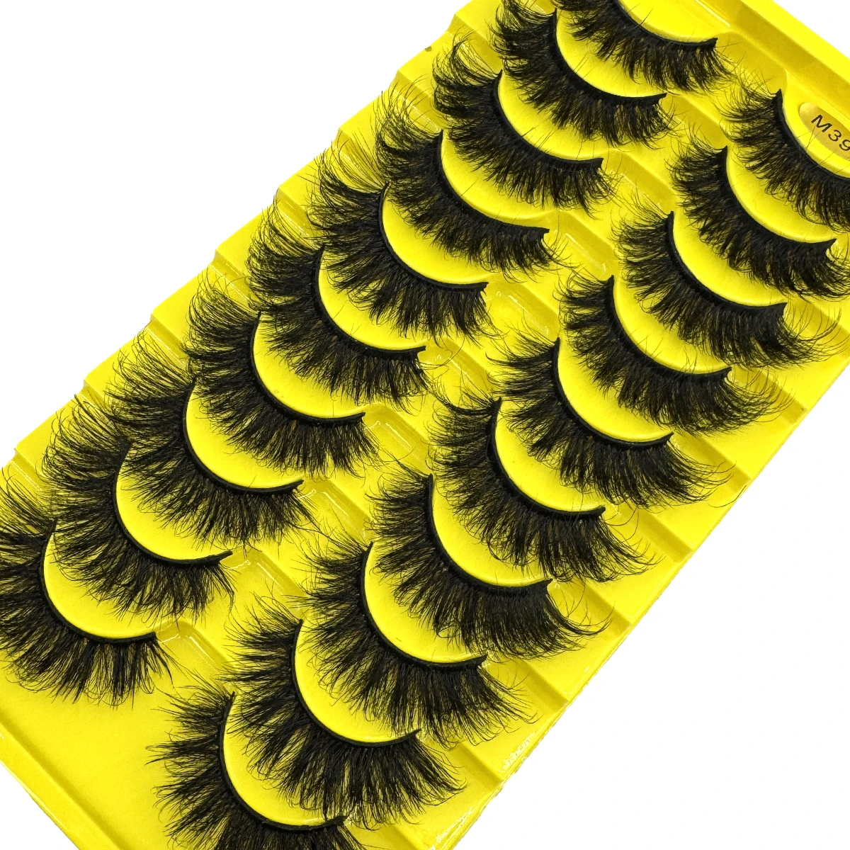 HBZGTLAD 10 ペア偽ふわふわロシアンストリップまつげ 3D 偽まつげメイクアップ乱雑なつけまつげふわふわ厚いまつげ