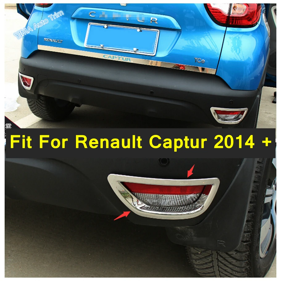 

For Renault Captur 2014 - 2017 ABS Auto Styling Rear Fog Lamp Foglights Lights Decor Cover Trim Chrome Exterior Kit Accessories