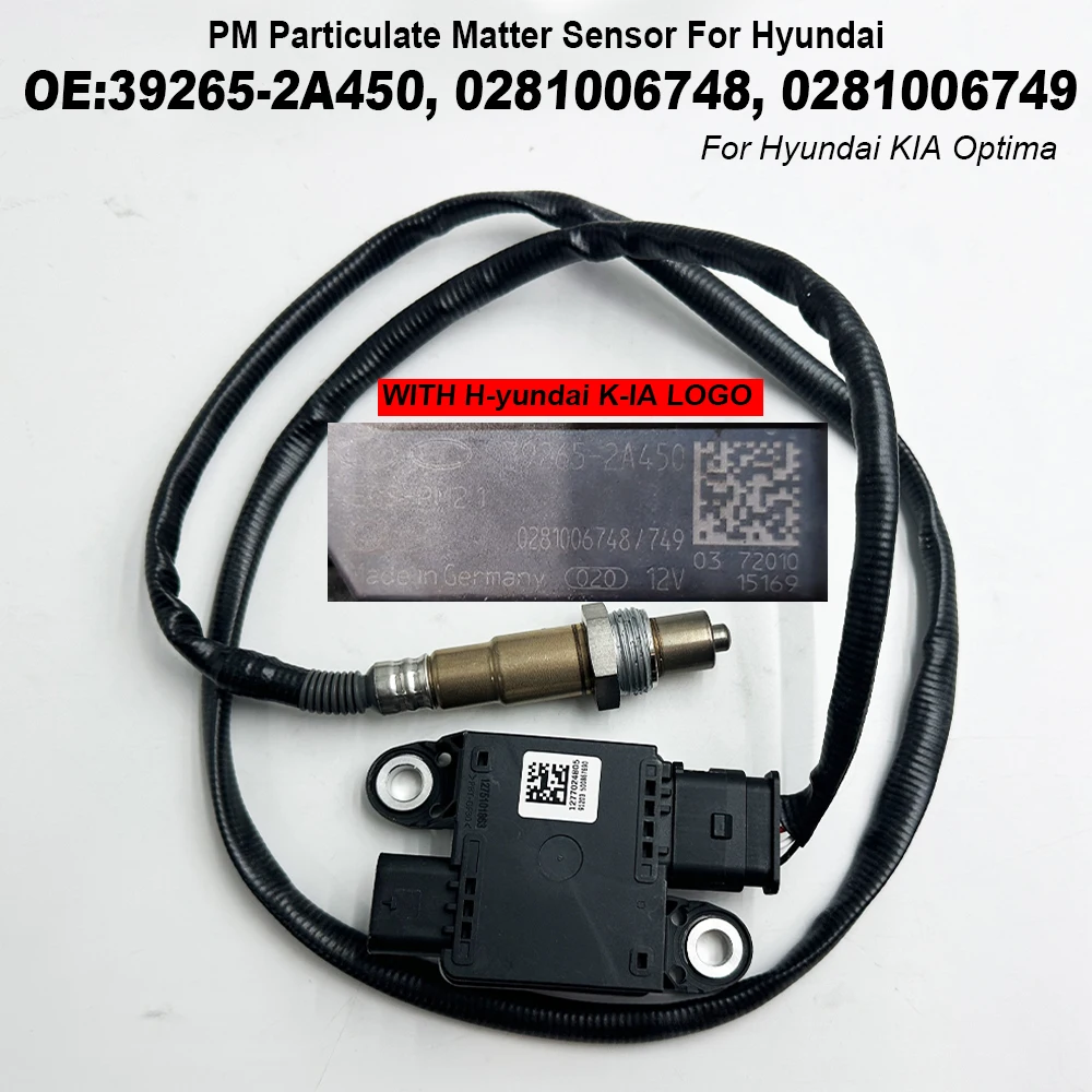 

39265-2A450 0281006748 0281006749 PM Particulate Matter Sensor For Hyundai KIA Optima 2016-2020 392652A450 1277022822