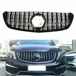 GT Car Front Hood Grill Grille Replacement For Mercedes Benz W447 V CLASS 2016-2021