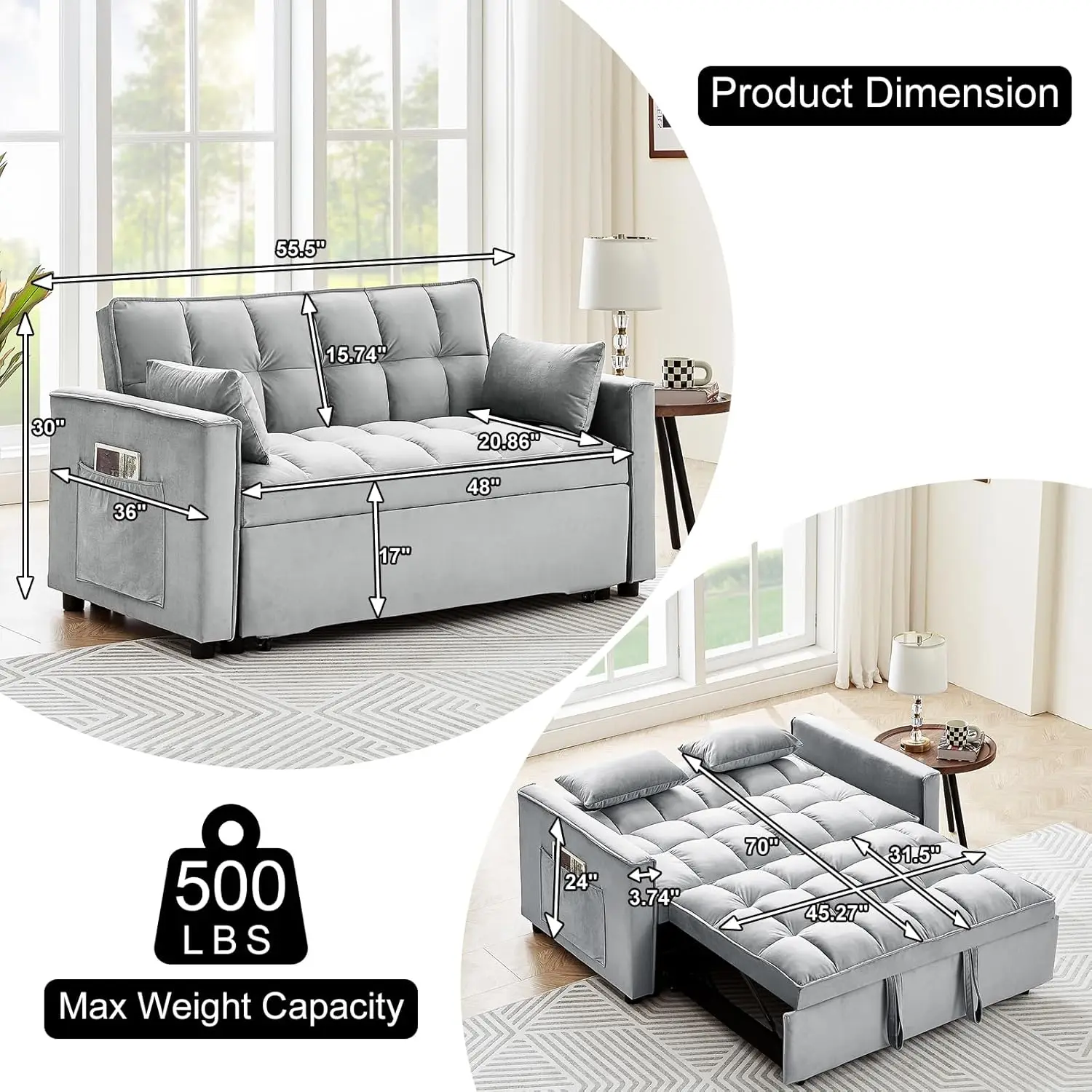 Thumbnail 2 - #7 Cheapest Convertible Sofa Beds Deals You Can Get