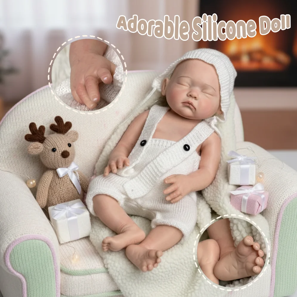 

45 см окрашенная и неокрашенная мягкая силиконовая кукла Bebe Reborn для девочек и мальчиков, bebe reborn de silicona, реалистичная кукла для новорожденных