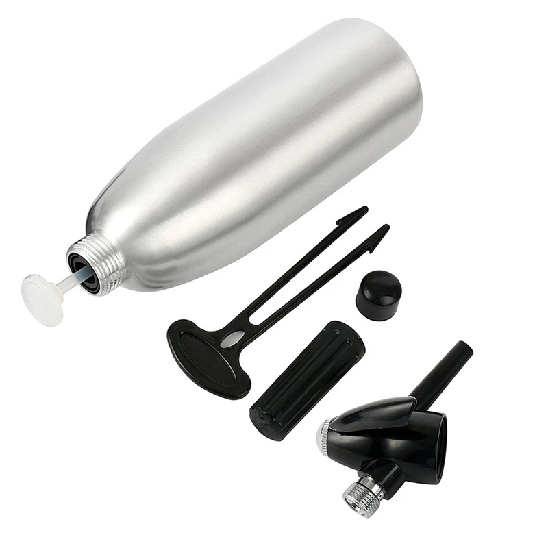 

1L Sparkling Water Maker Flavor Soda Blaster CO2 Cocktail Bubble Drinks Pressurizer Soda Siphon Accessory Aluminum Cocktail Tool