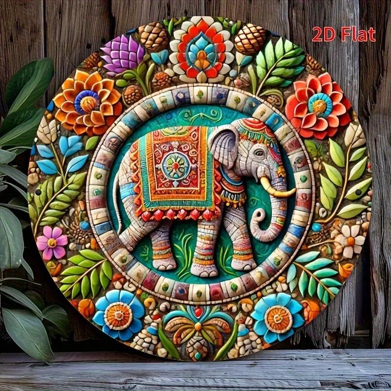 

2D Flat, Wall Art - Colorful Geometric Design, Durable Indoor/Outdoor Decor for Home & Office