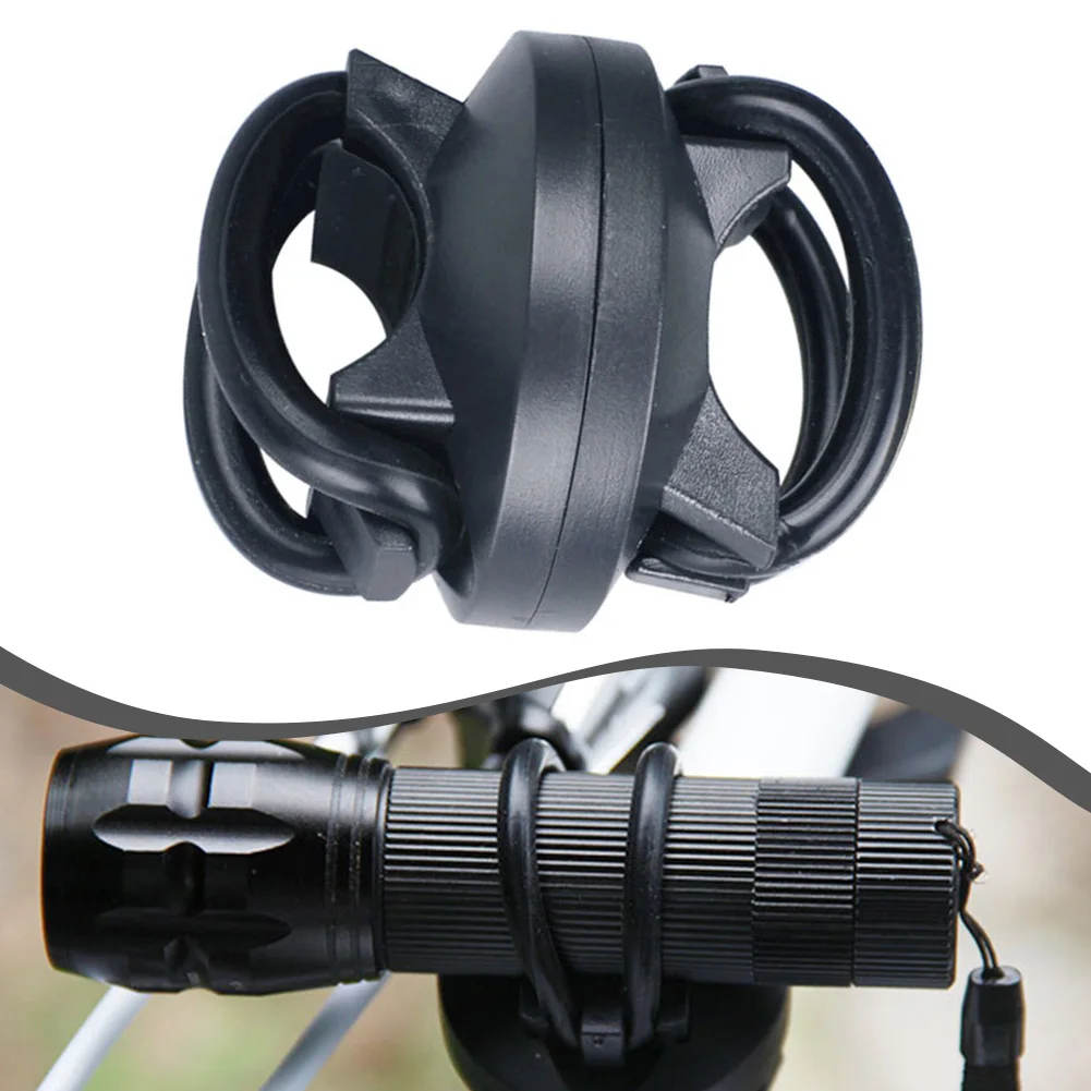 1 pz bicicletta torcia staffa di montaggio Clip bici torcia luci supporto LED luci anteriori morsetti 48x35mm accessori per biciclette in plastica