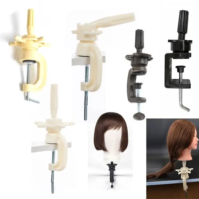 

Wig Mannequin Head Stand Manikin Head Stand Holder Clamp Stands Manik Hair Training Model Hairdressers Salon Styling Tools