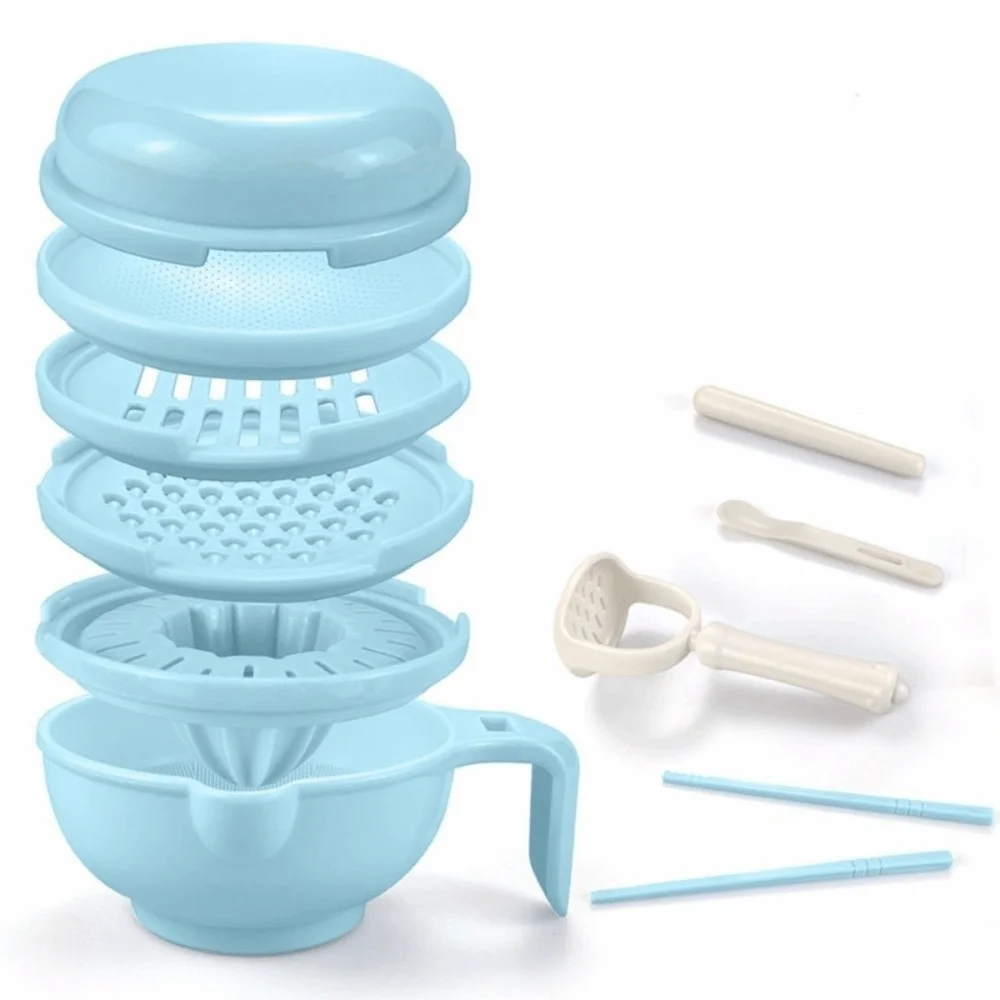 

Solid color Baby Food Grinding Bowl Handmade Easy to Use Manual Grinder Multifunctional Manual Operation Fruit Puree Grater