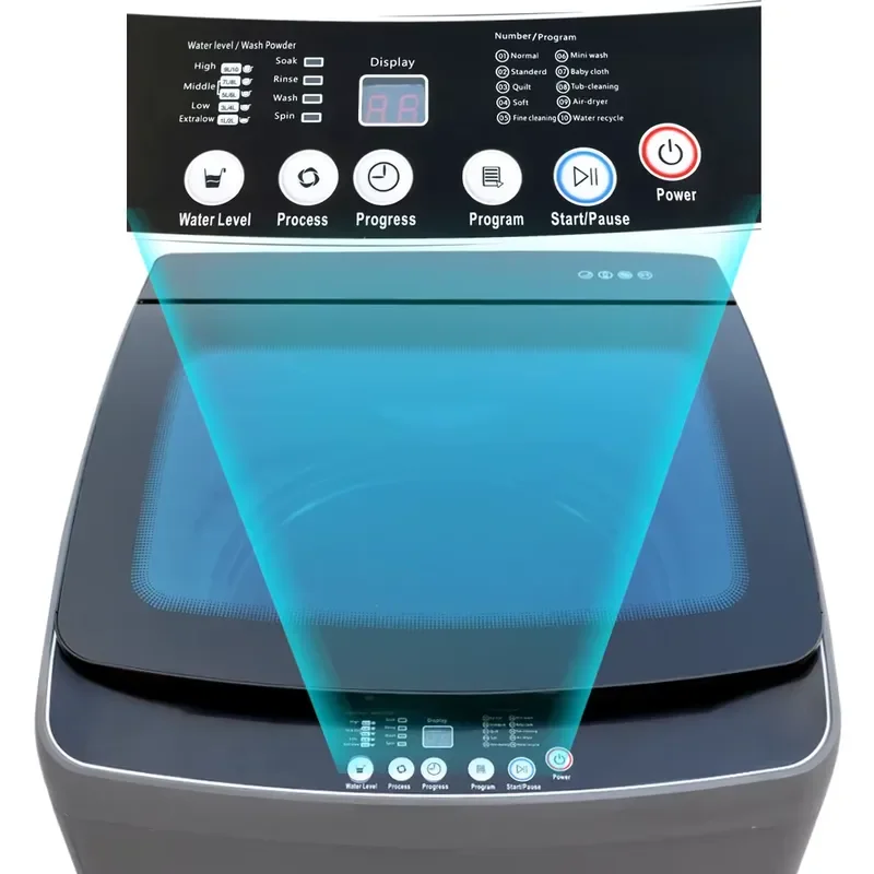 12kg Electric Automatic Washer Dryer Combo High Efficiency LED Display Drum Clean Function for Home Hotel Apartment Use