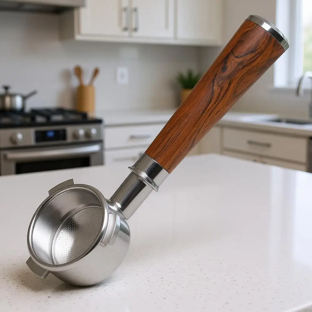 

Кофемолка с нижним портом 54 мм, с дисковым механизмом, из нержавеющей стали, с ручкой и аксессуарами