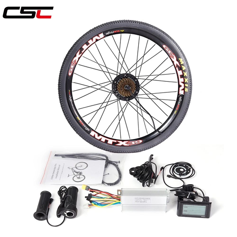 EU Stock CSC EBike Conversion Kit 1000W 1500W Hub Motor 26 27.5 29 inch Electric Bicycle Waterproof Rear Wheel with SW900 MTX39