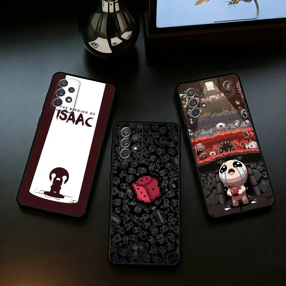 The B-Binding Of I-Isaac-AC Soft Silicone Black Cover Phone Case For Samsung Galaxy A73,A72,A71,A70,A53,A52,A51