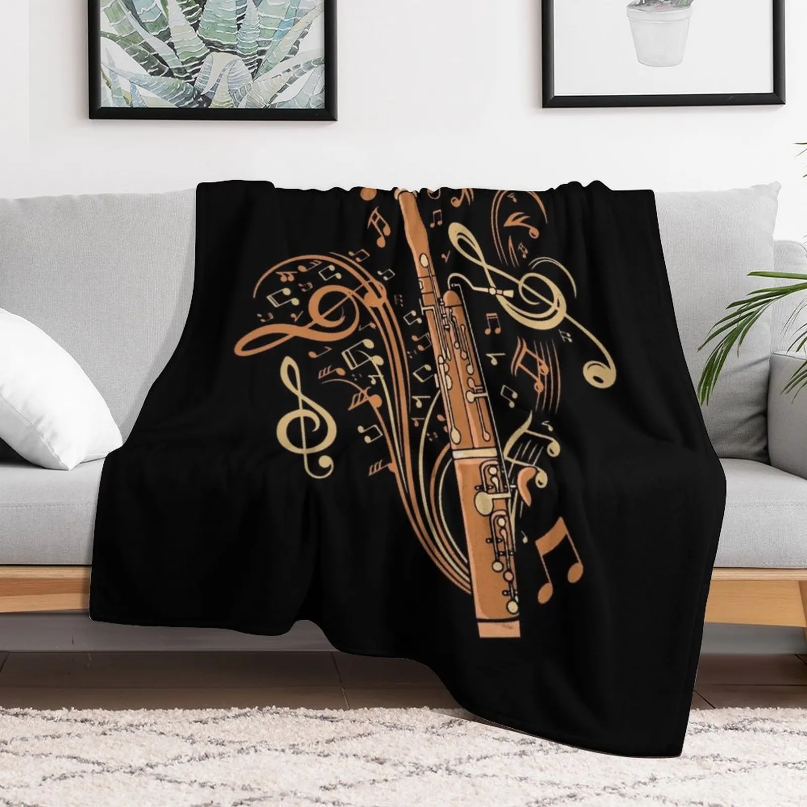 Bassoonist Gift Men Jazz Music Lover Women Bassoon Throw Blanket Beautifuls Luxury St Blankets For Bed warm winter Blankets