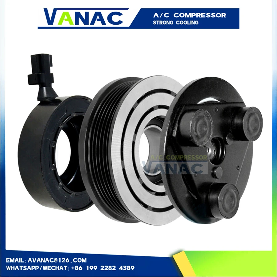 A/C AC Compressor Clutch Pulley for Land Rover Freelander 2 2.2 LR002649 LR019310 6G9119-D629-FG 6S91-19D629-FD 6G91-19D629-FE