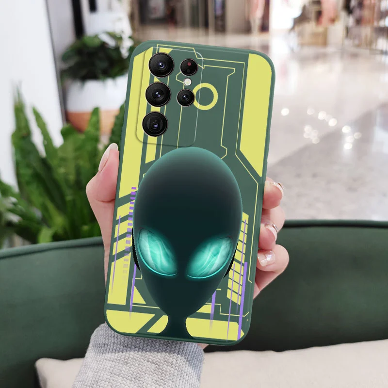 Alien City Phone Case For Samsung Galaxy S24 S23 S22 S21 S20 Ultra Plus FE S10 S9 S10E Note 20 ultra 10 9 Plus Cover