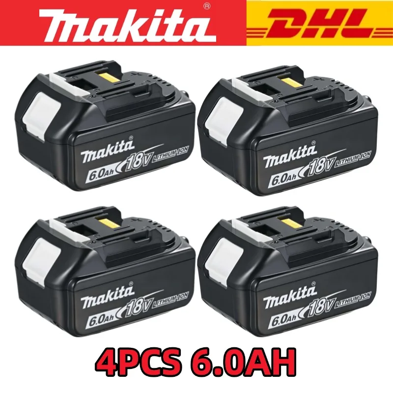 Batterie au lithium de remplacement 100% authentique 18V Makita 6Ah BL1840 BL1830B BL1850B BL1850 BL1860 BL1815