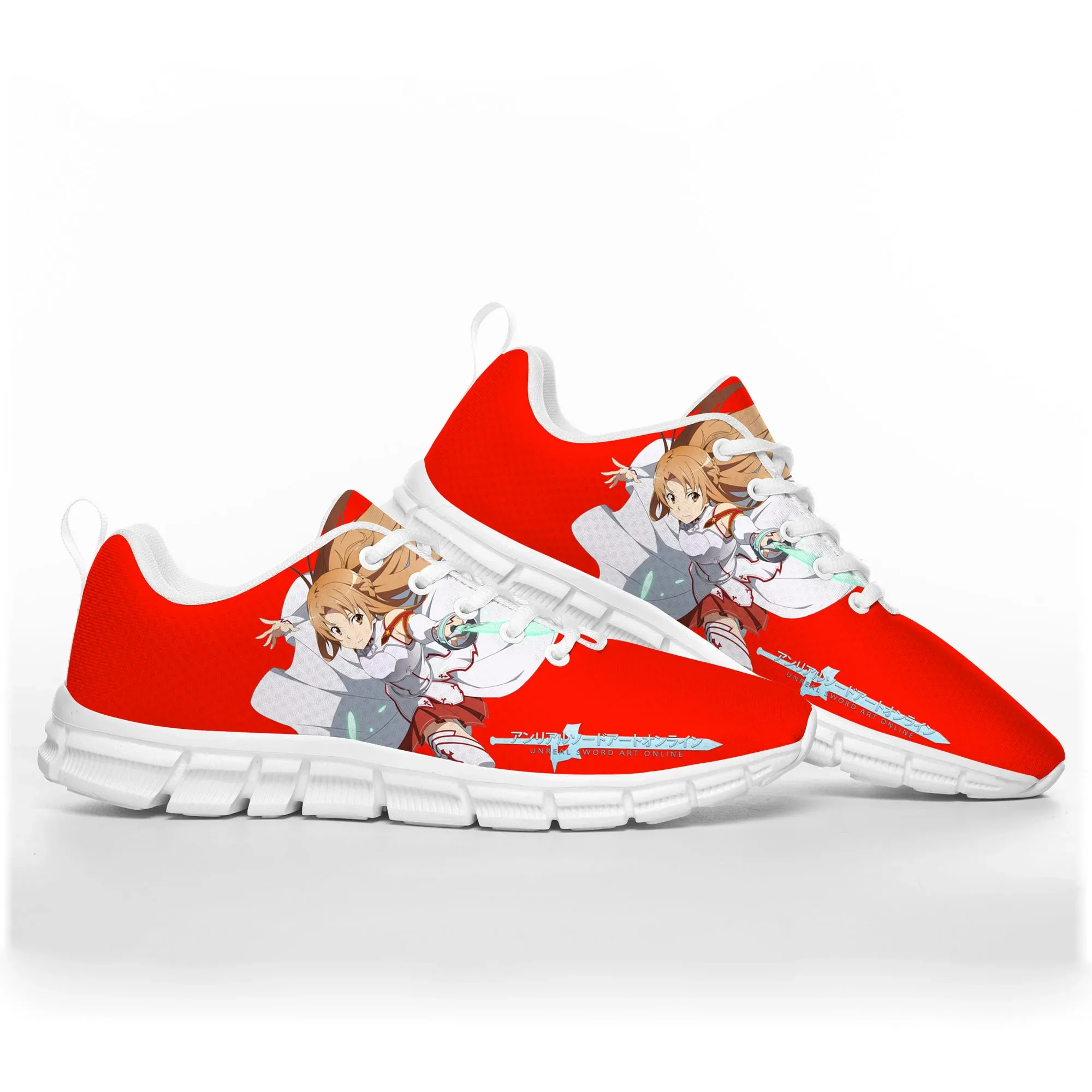 Asuna Novel Anime Sword Art Online Sports Shoes Mens Womens Teenager Kids Children Sneakers Custom High Quality Couple Shoe