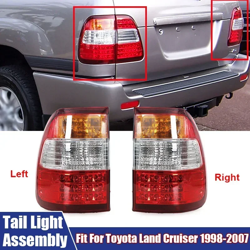 

Left, Right Car Rear Tail Light Assembly Fit For Toyota Land Cruiser 1998-2007 Car Accessories Reverse Light Brake Signal Lamp