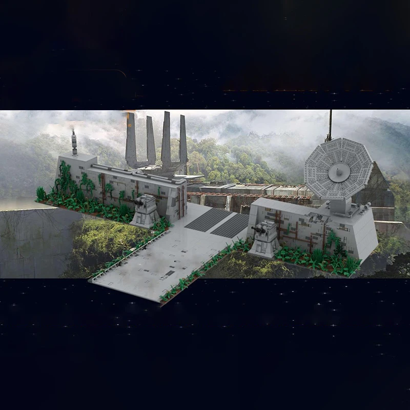 Exquisite New Product MOC Building Blocks Planet Movie Scene Model Refinery Gate Technology Modular Children's Toy Gift DIY Set