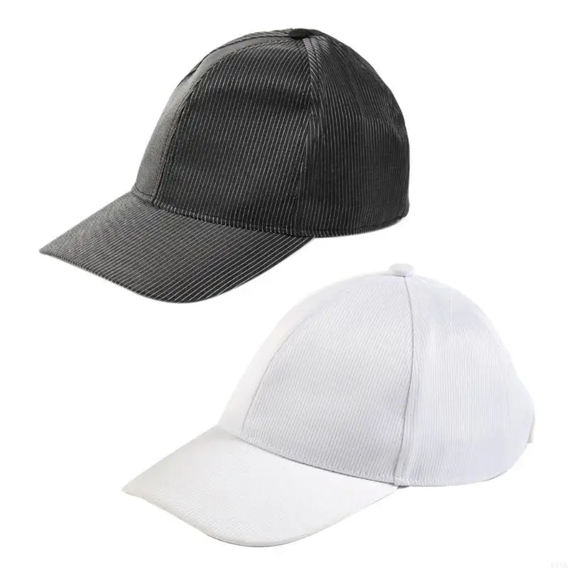 

L5YA LED Glowing Adult Teens Baseball Cap for Dj Club Bar Unisex Festival Fiber-Optic Cap Nightclub Dancing Baseball Cap