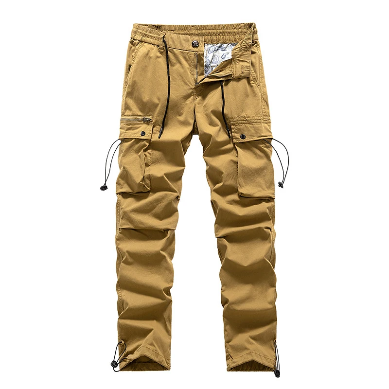 

Men's Summer Work Pants Loose Casual Trendy High-End Multi-Pocket Men's Clothing Brand New