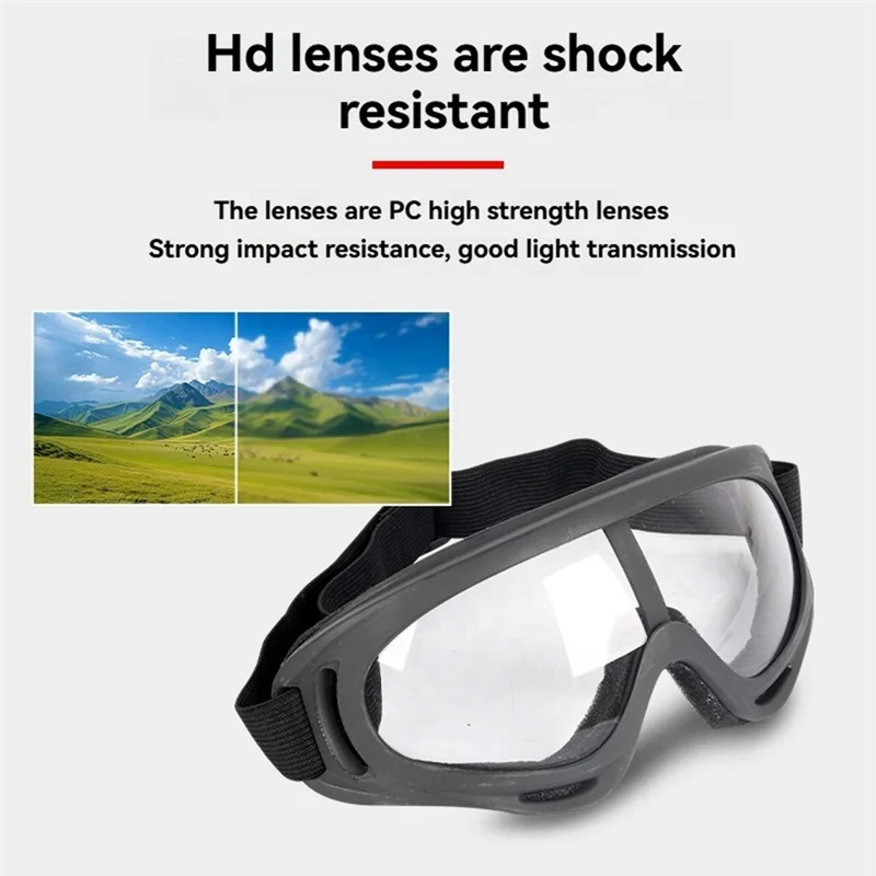 

Top!-2Pcs Goggles Outdoor Sport Glasses Game Clear Goggles