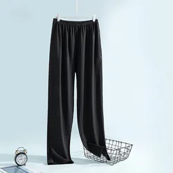 Pantalones de pijama holgados para hombre, ropa de dormir de alta calidad, supersuave, para primavera y verano, 4XL