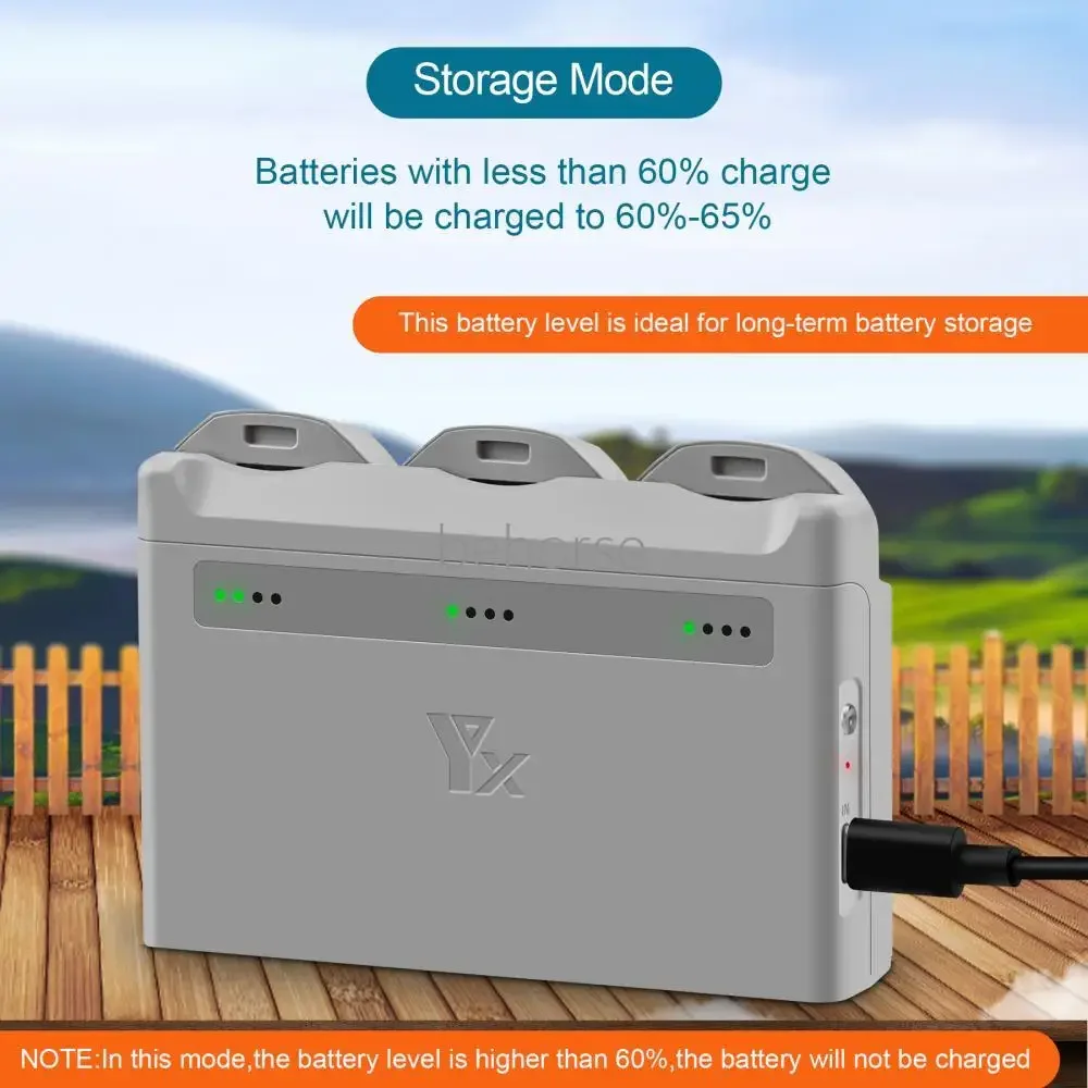 Hub caricabatteria a tre vie per custodia di ricarica rapida DJI Neo Stazione di archiviazione batteria portatile per accessori drone DJI Neo