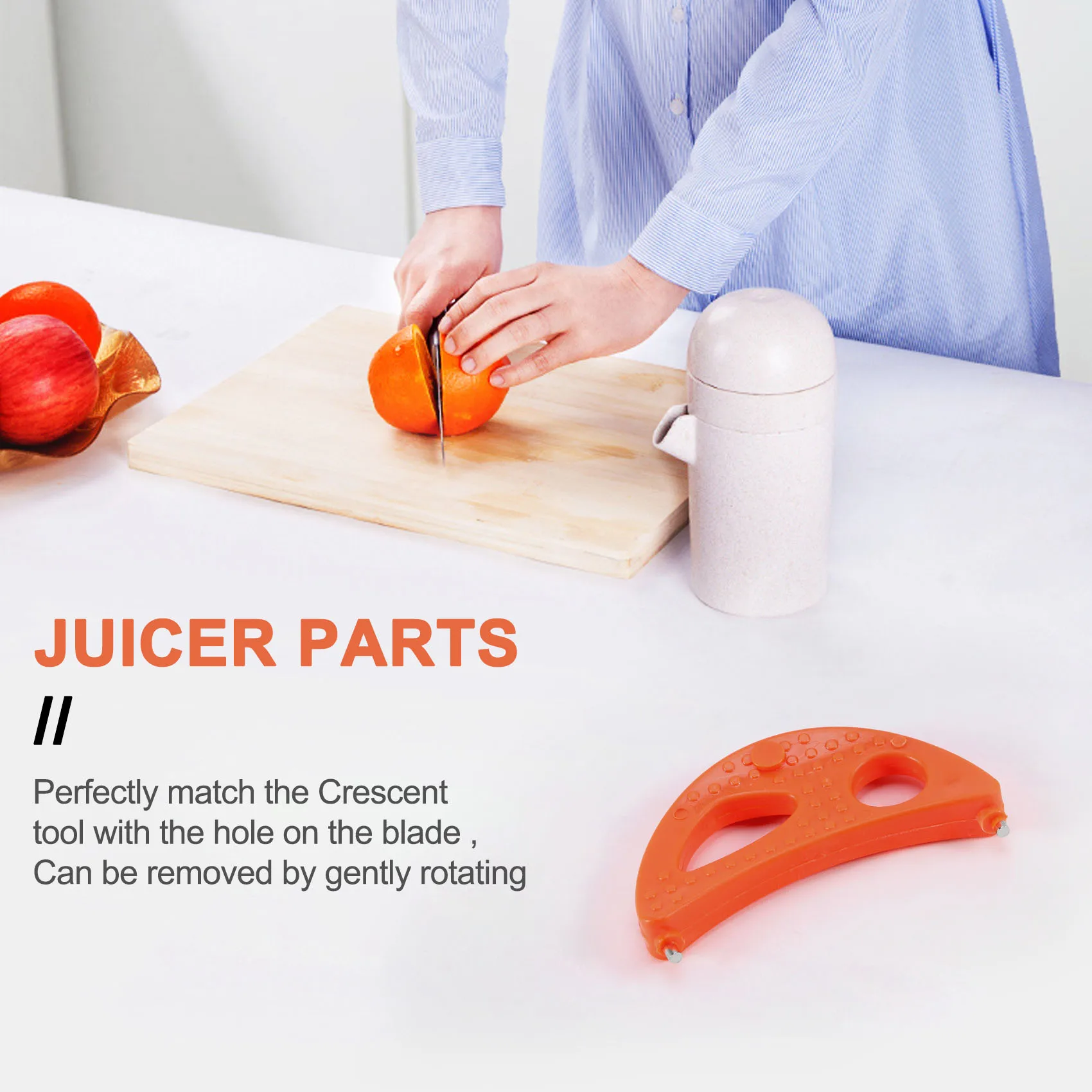 Strumento a mezzaluna per Jack Lalanne Power Juicer Delux & PRO & Classic CL003AP, E1188, E1189, MT1000, parti di ricambio per spremiagrumi
