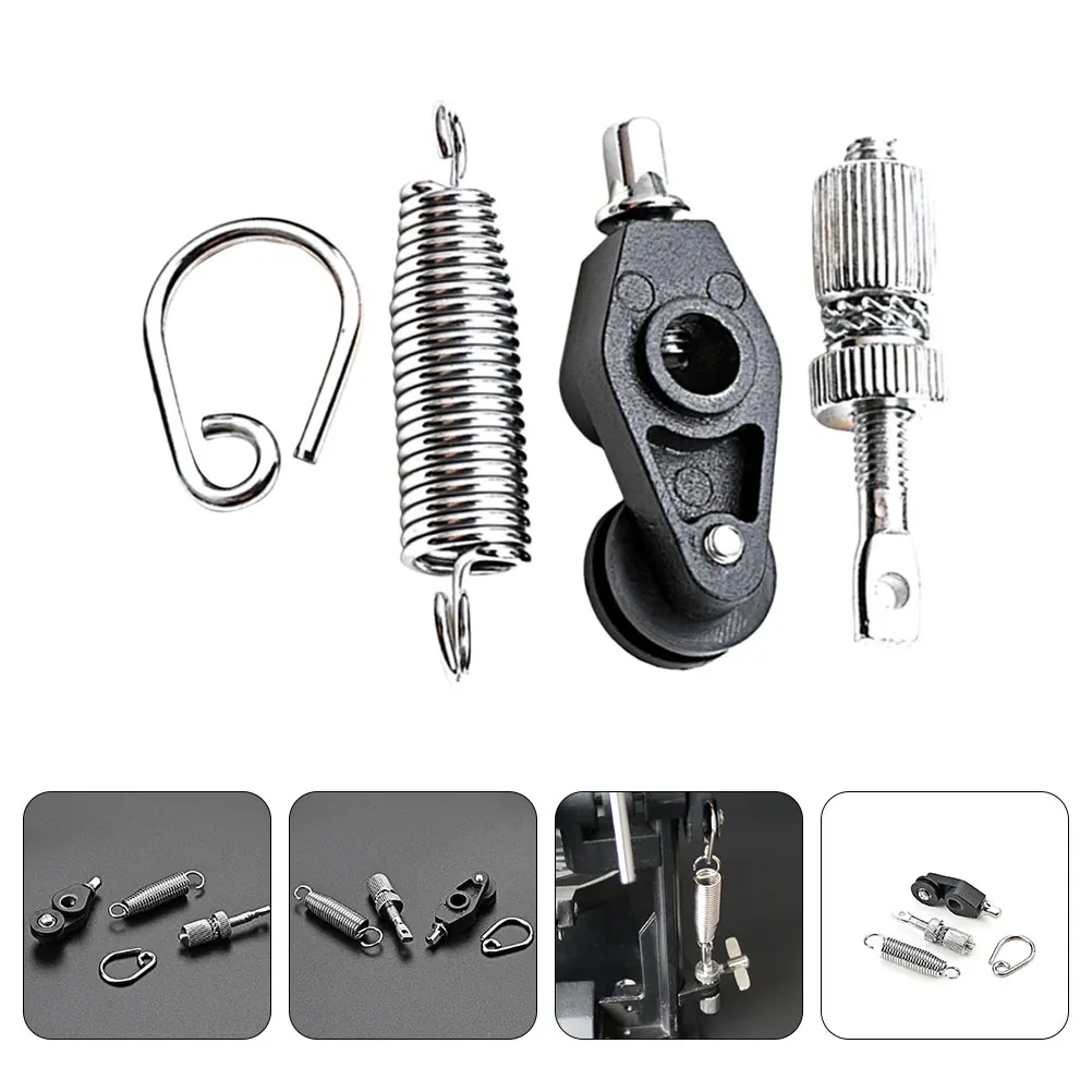 

1 set 1 Set Upgraded Bass Drum Foot Pedal Spring Replacement With D-Ring Tensioner Durable Metal Drum Parts For Percussion