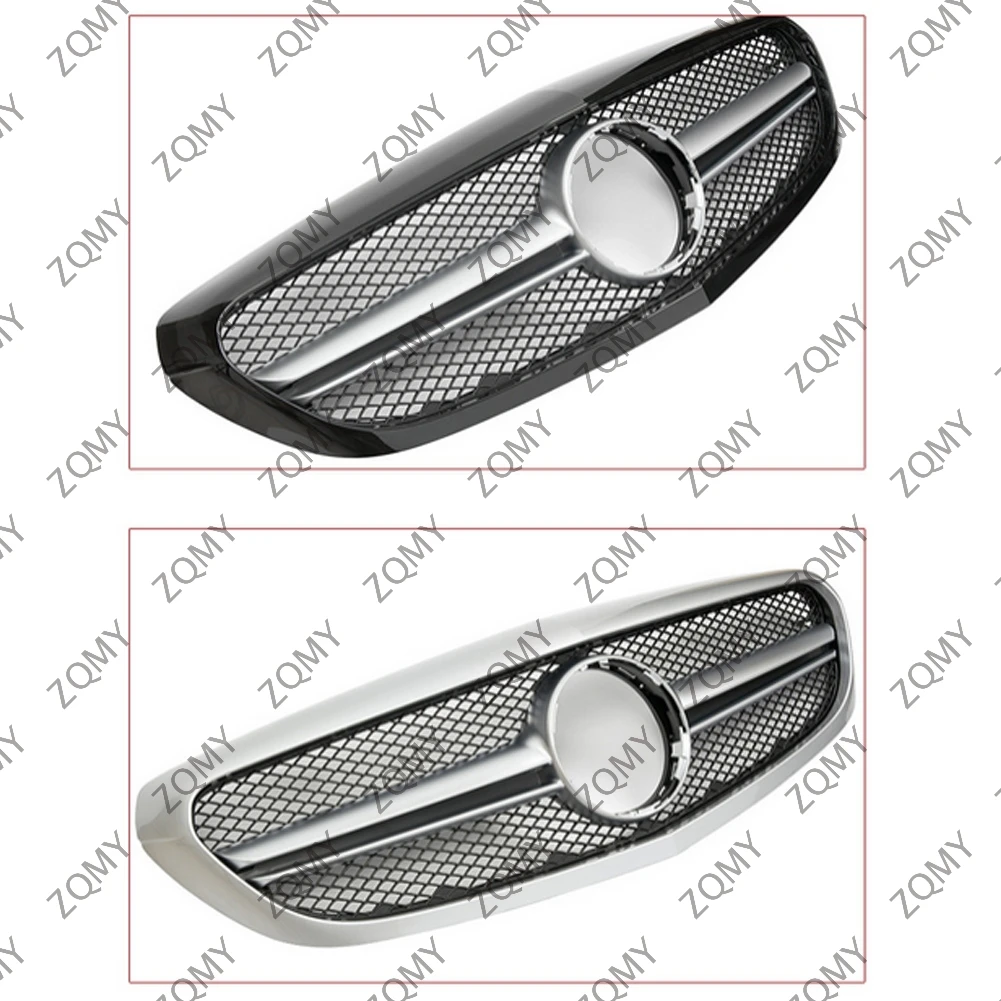 Front Bumper Grille Centre Radiator Grid Grill For Mercedes Benz W205 C-Class Business Edition 2015 2016 2017 2018