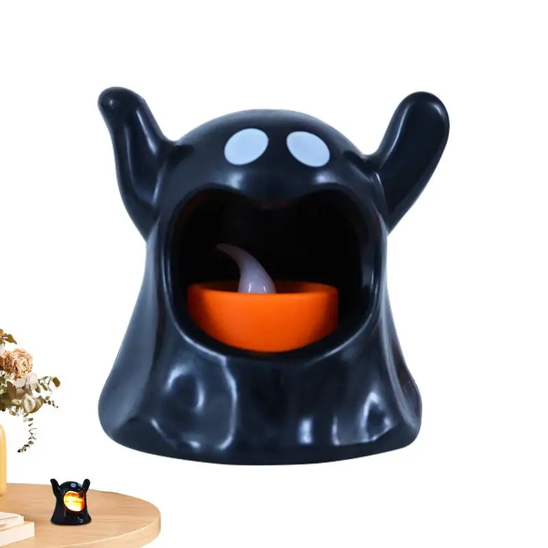 

Halloween Decorative Cute Ghost Lamp For Kids Halloween Decorative Figurine Prop With LED Flameless Candles Ghostly