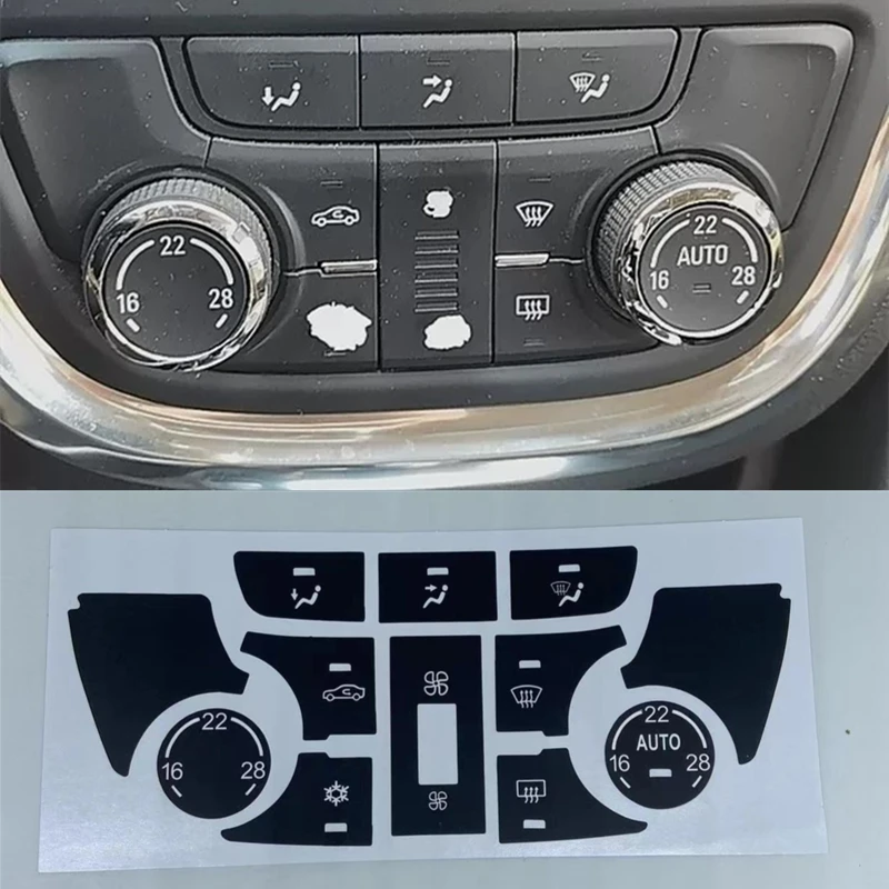 

1set For Buick Encore Air Conditioning Airflow Control Panel Button Switch Decal