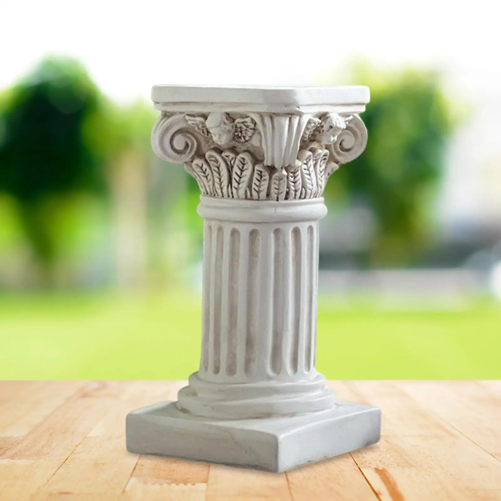 Creative Roman Pillar Statue Candlestick Plinth Base Greek Column Figurine Pedestal Stand for Layout Scene Party Decor Gifts