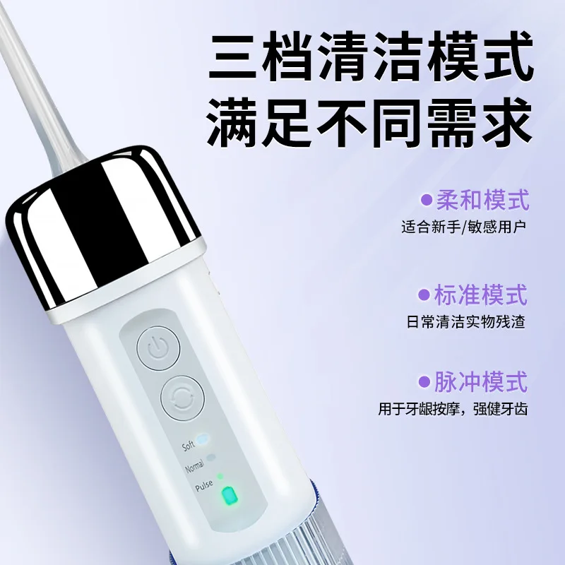 Cross-border DIY electric tooth flusher, portable large-capacity UV smile plus tooth washer, home oral care water floss