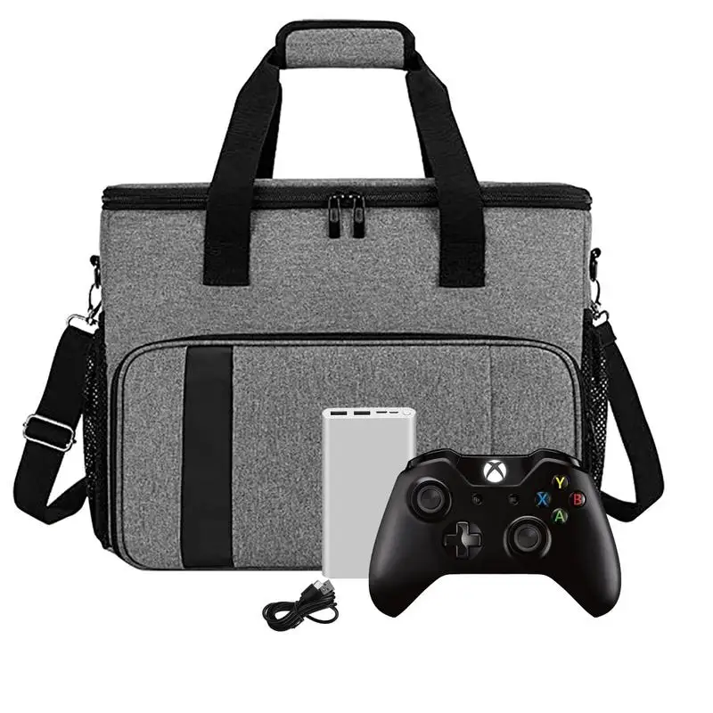 Bolsa para consola de juegos para controlador de PS5, Estuche de transporte de viaje, mochila de almacenamiento, bolso protector de carcasa dura con múltiples bolsillos