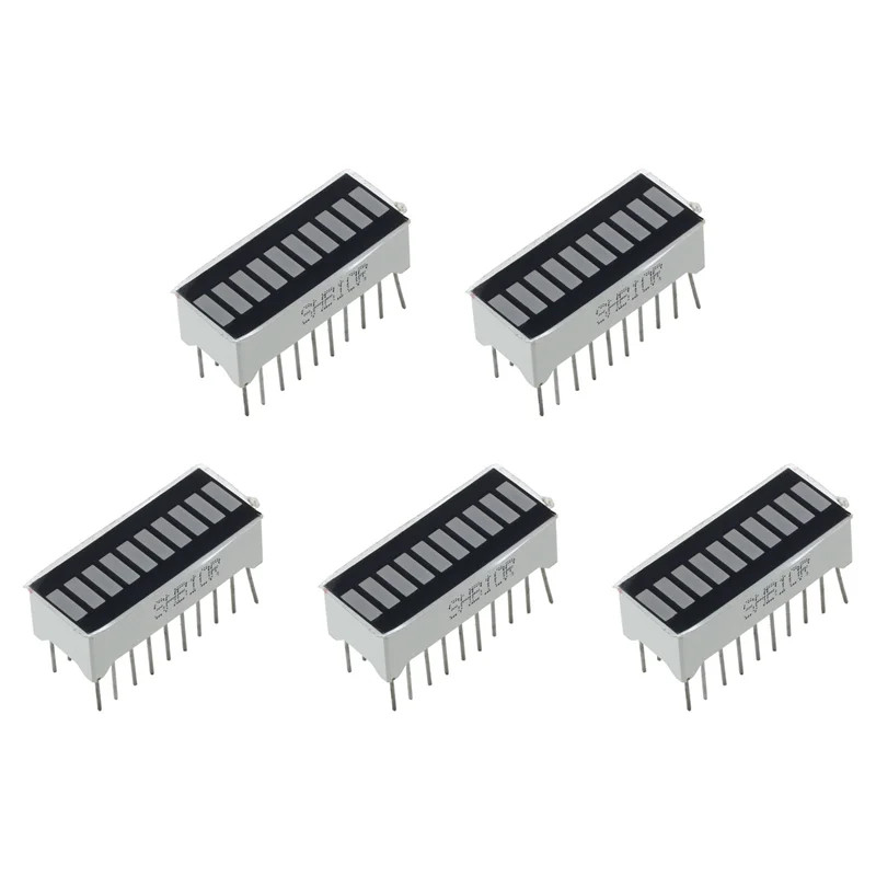 IALJ-5X Pantalla gráfica de barra LED roja de 10 segmentos