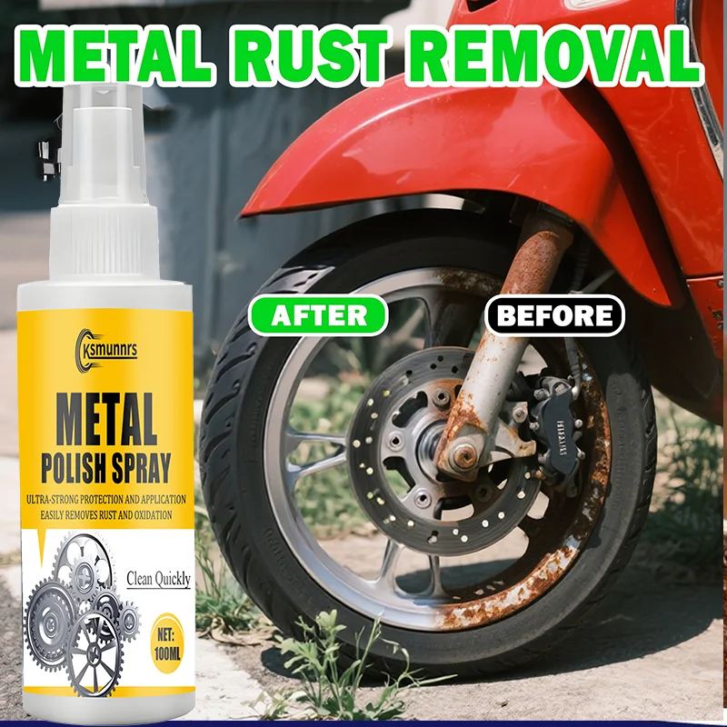

Motorcycle Automobile Iron Powder Remover Automobile Paint Tire Rust Cleaning, Decontamination And Rust Remover 3.38oz