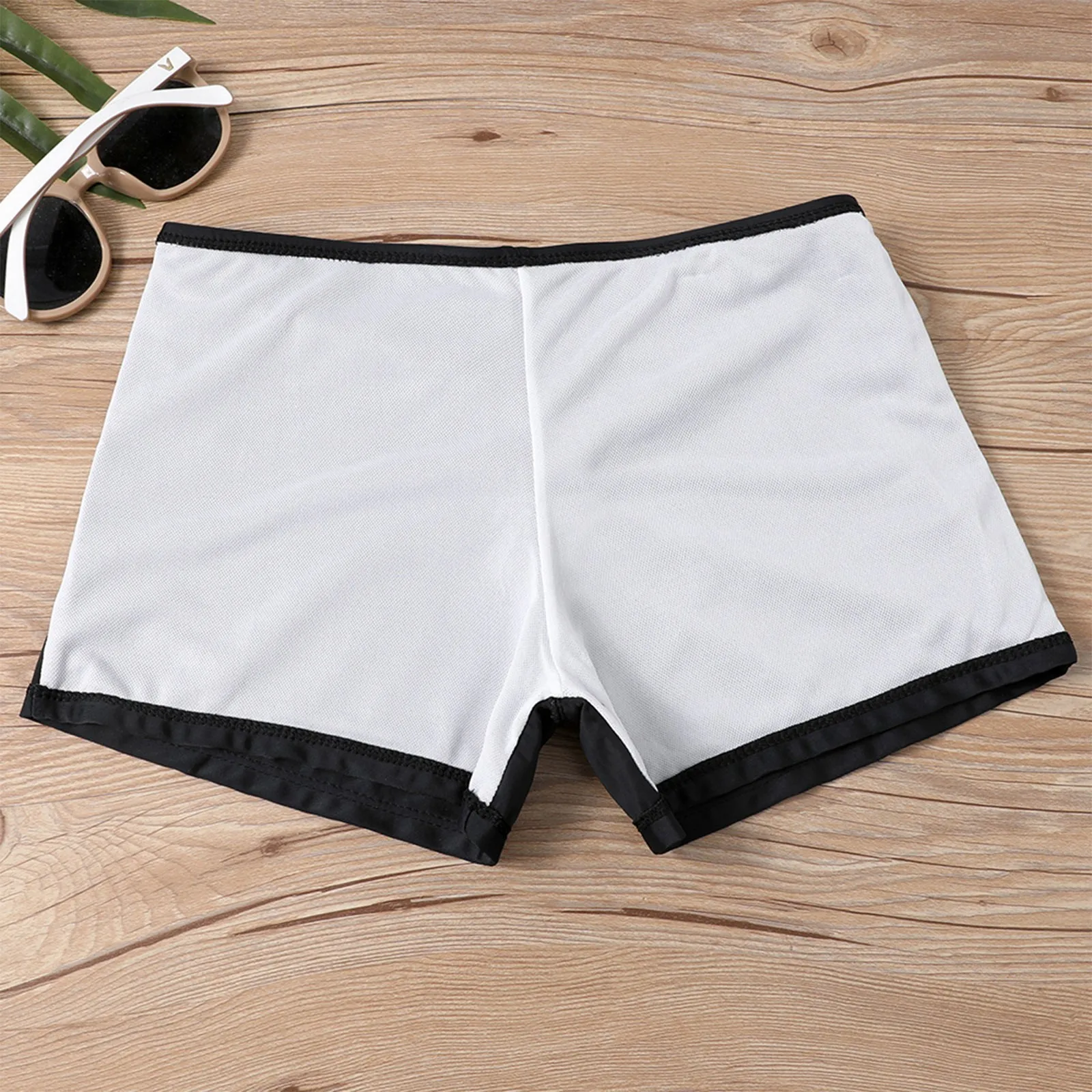 Damskie bokserki z Sexy Slim Fit nadrukiem i rozcięciem w stylu Bikini Plus Size strój kąpielowy (dwuczęściowy) Traje De BañO Mujer stroje kąpielowe