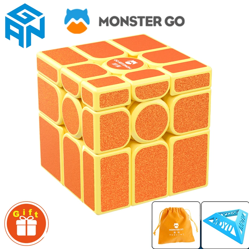 

GAN Monster Go Mirror Special Magic Cube 3x3x3 Professional 3x3 Speed Puzzle 3×3 Children's Fidget Toys Cubo Magico For Kids