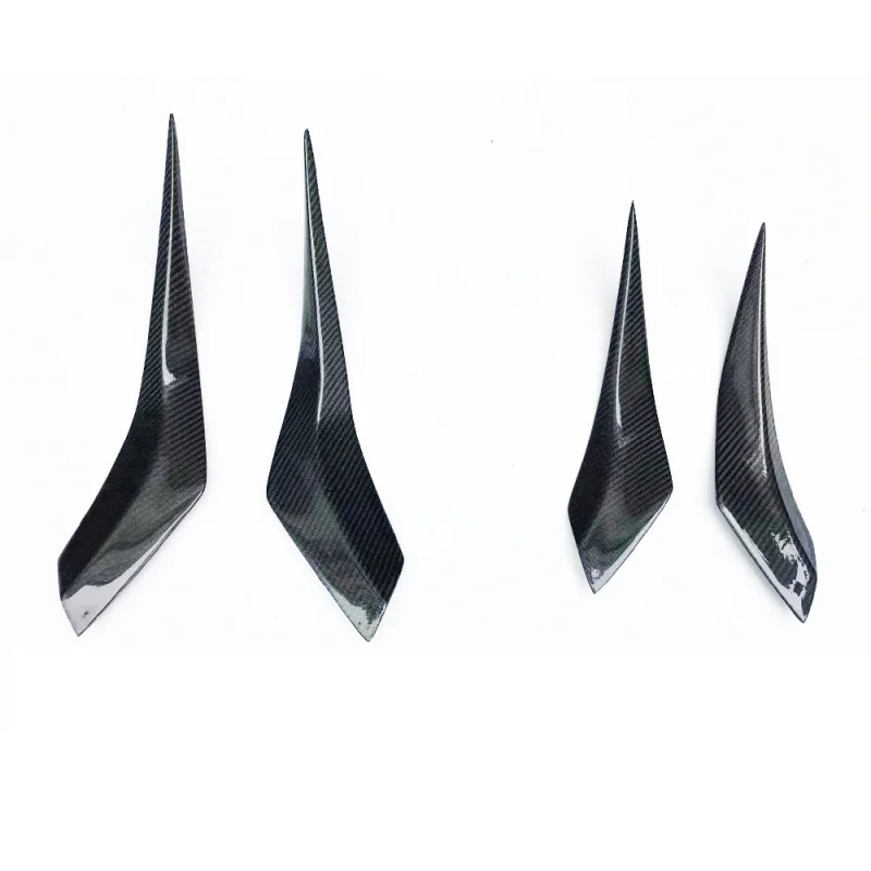 Suitable for BMW I8 2014UP 4pcs/Set Carbon Fiber Rear Bumper Fins Canards Air Trim Spoiler