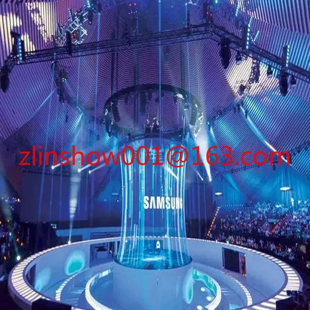 Large Stage 3x5 Meter Holographic Mesh screen film holo Projection gauze 3D Hologram Holo Projector System Outdoor Holo Mesh