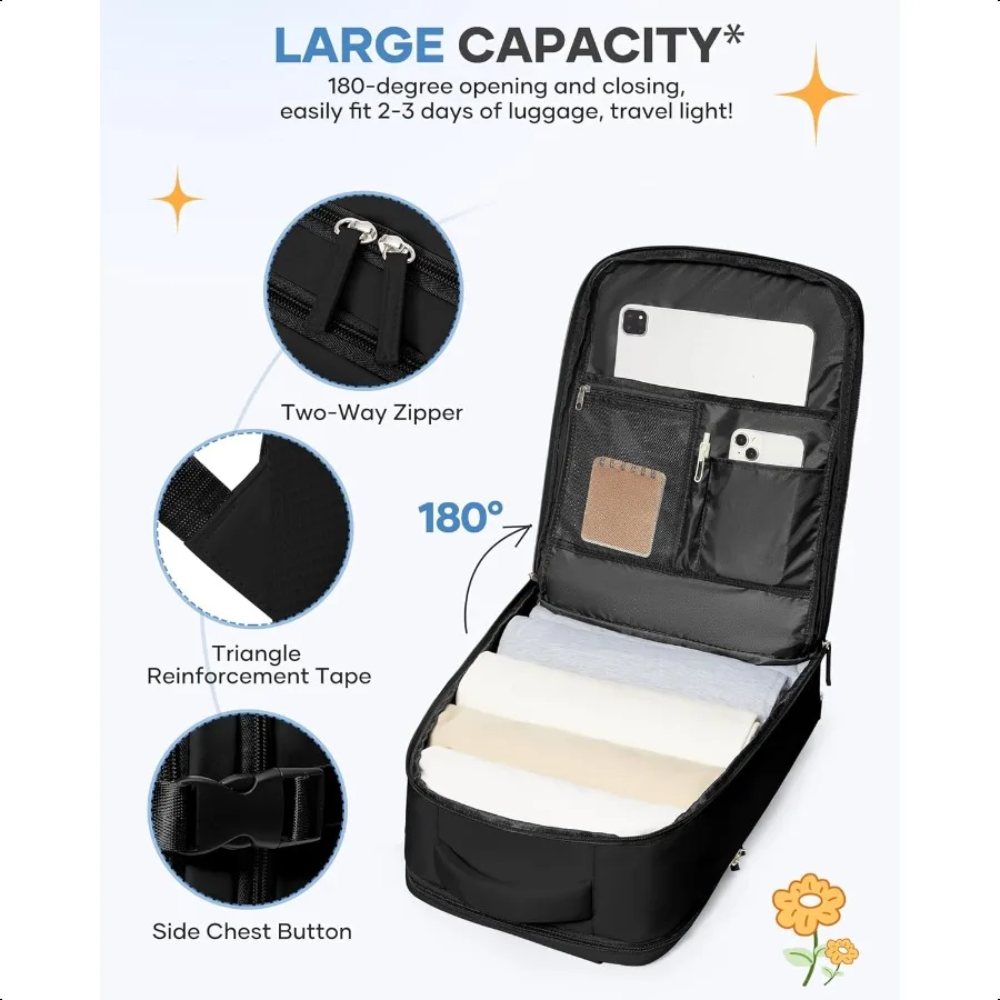 Travel Backpack For Women Men Airline Appd Carry On Backpack Flight Appd Waterproof Sports Lage Backpack Casual Daypack Small H